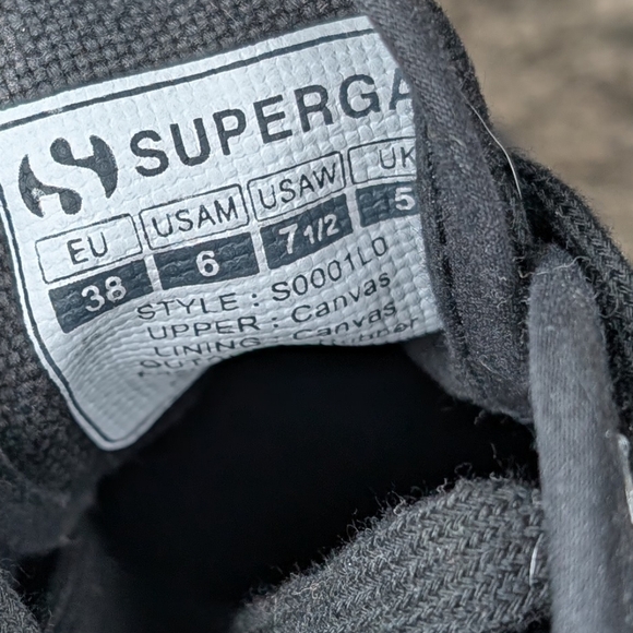 Superga 2740 Platform Sneakers Black Women's 7.5 - Picture 11 of 12